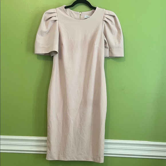 Calvin Klein Dresses & Skirts - Calvin Klein puff sleeve sheath dress in blush pink